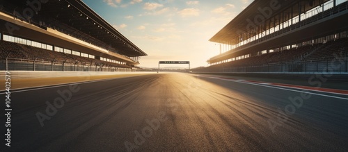 Race Track at Sunset