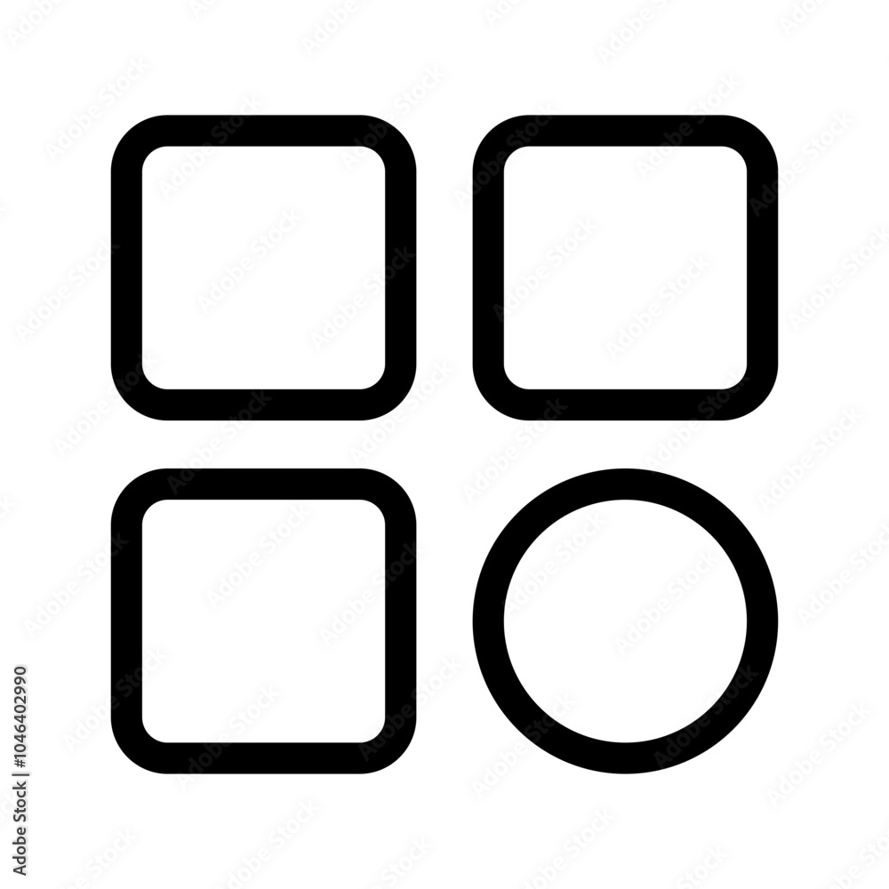Category Icon Vector Symbol Design Illustration Category Icon Vector Symbol Design Illustration