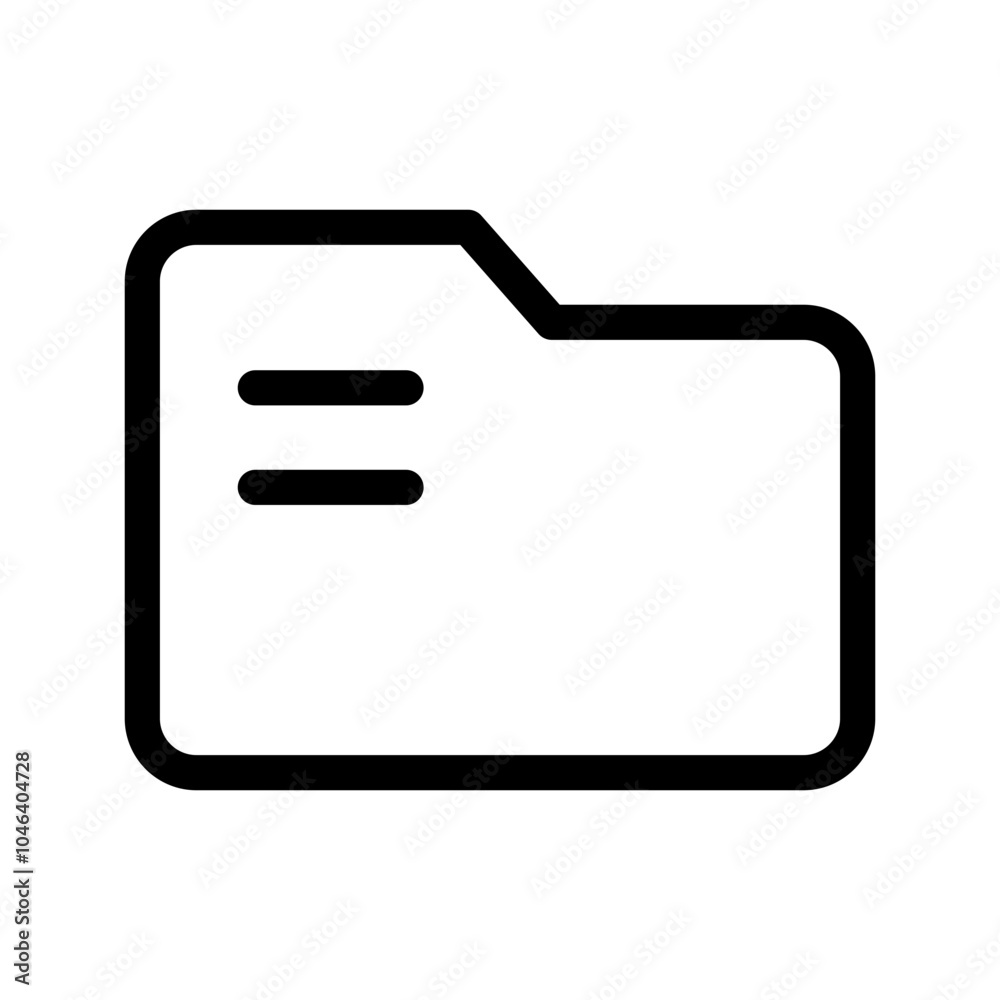Folder Icon Vector Symbol Design Illustration Folder Icon Vector Symbol Design Illustration