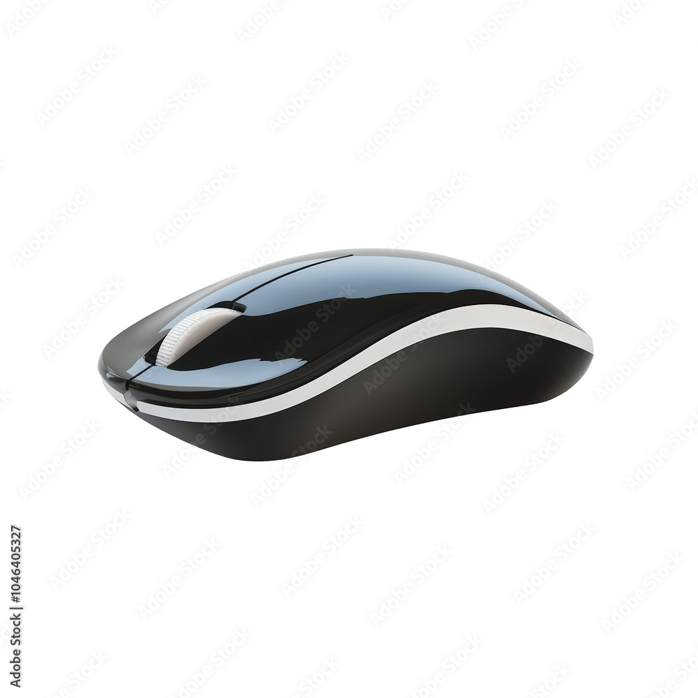 Sleek Modern 3D Mouse Design on White Background Sleek Modern 3D Mouse Design on White Background