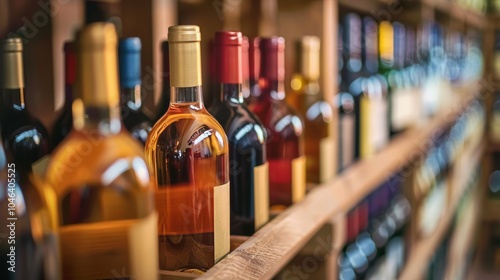 Charming wine cellar with soft lighting showcasing an organized display of bottled treasures