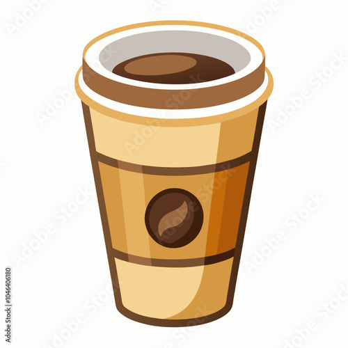 coffee cup isolated on white