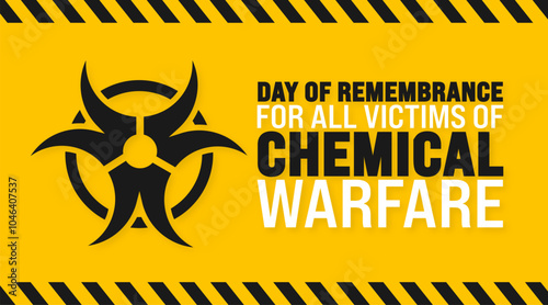 Day of Remembrance for All Victims of Chemical Warfare background or banner design template is observed every year in November. Holiday concept. Template for card, poster, placard, template. photo