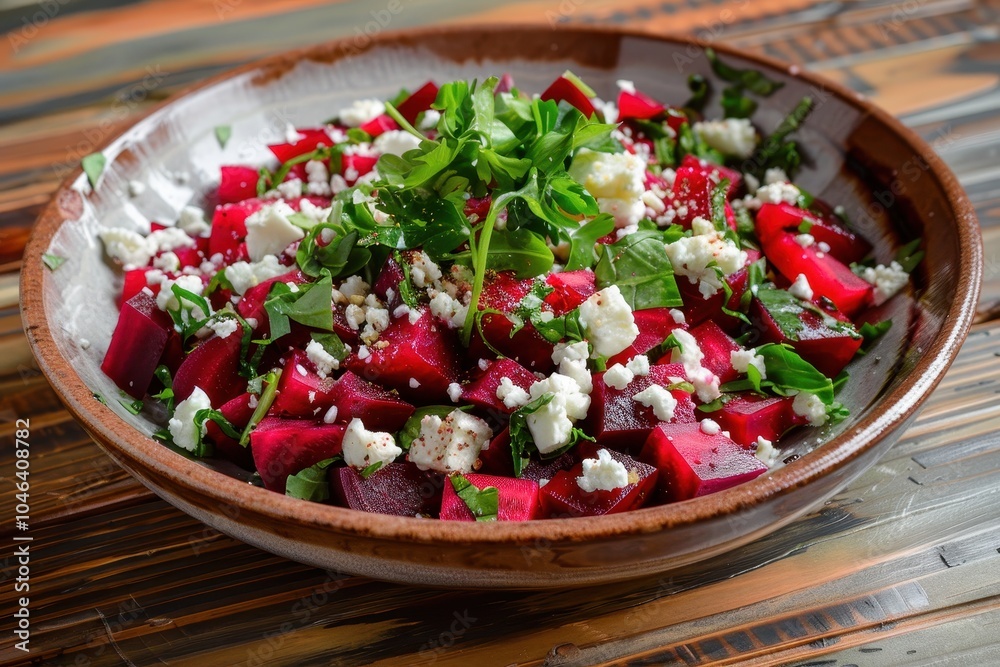 Beetroot goat cheese and chard salad Beetroot goat cheese and chard salad