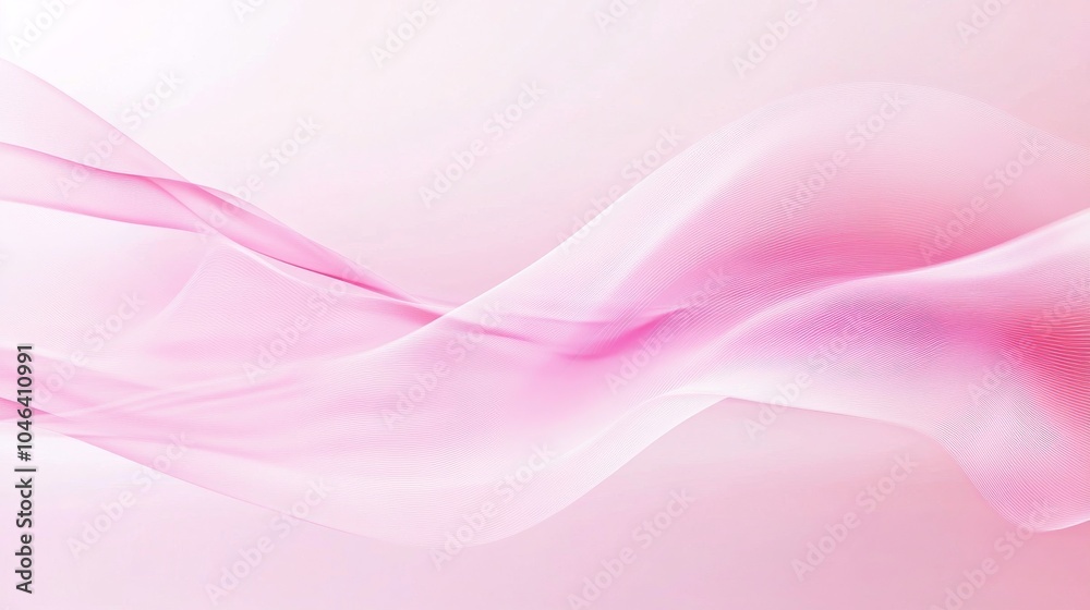 Photo of, Pink background with abstract waves and lines for design, banner template