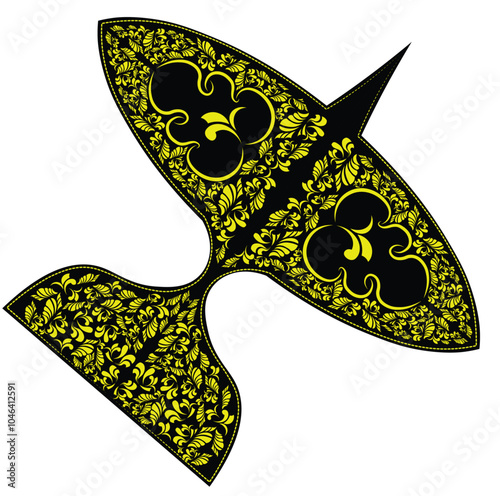 Malaysia traditional kite know as Wau Kucing