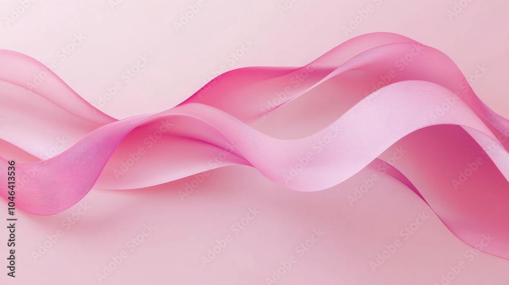 Photo of, Pink background with abstract waves for design, banner template Photo of, Pink background with abstract waves for design, banner template