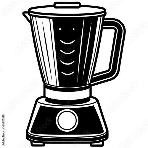 blender silhouette on white background