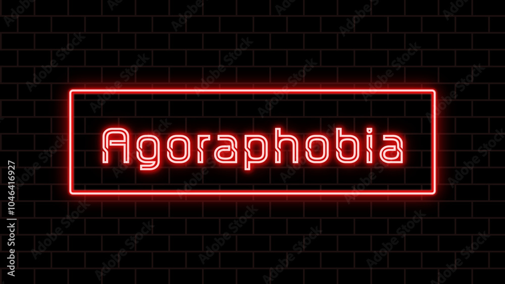 Agoraphobia のネオン文字 Agoraphobia のネオン文字