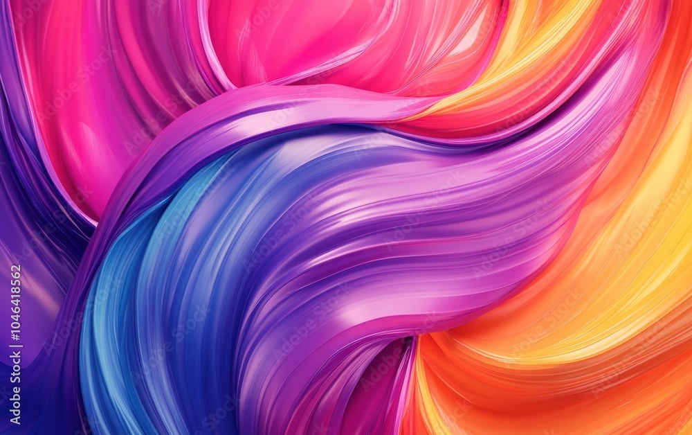 Paint Mixing Texture: Swirling colors blending together in fluid motion, creating a mesmerizing, abstract pattern as the paints merge and flow.