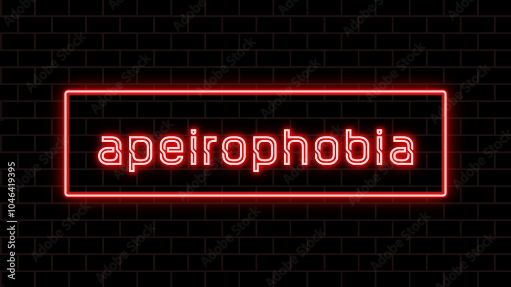 apeirophobia のネオン文字 apeirophobia のネオン文字