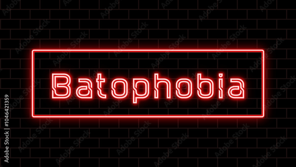 Batophobia のネオン文字 Batophobia のネオン文字