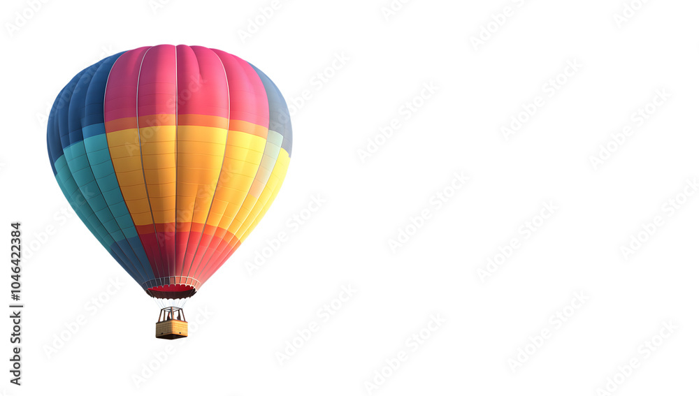 Fototapeta premium Colorful Hot Air Balloon in Clear Sky