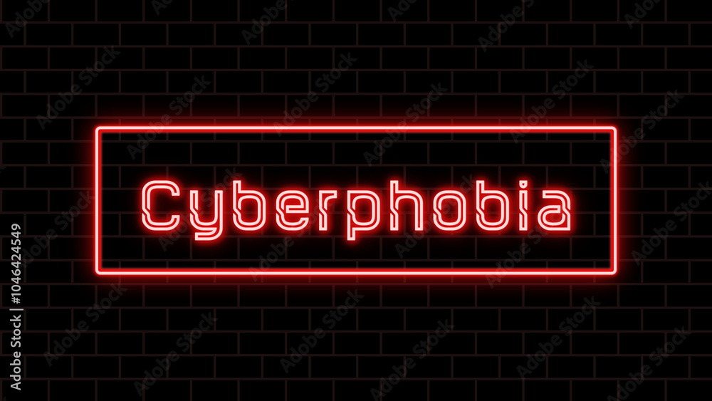 Cyberphobia のネオン文字 Cyberphobia のネオン文字