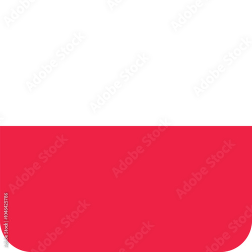 Free Download Button shaped national flag of the European country of POLAND - GFXLoad