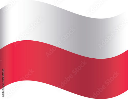 Waving shaped national flag of the European country of POLAND Free Download Waving shaped national flag of the European country of POLAND - GFXLoad