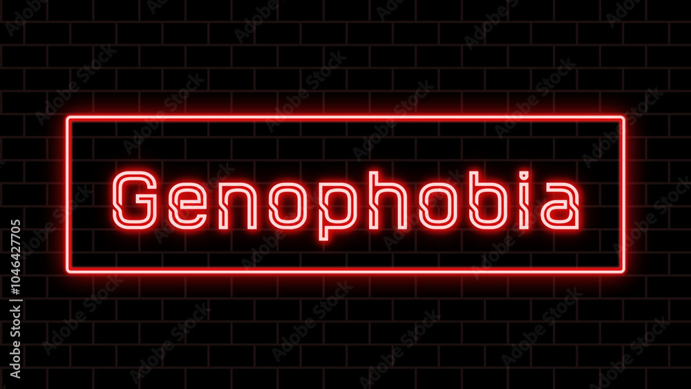 Genophobia のネオン文字 Genophobia のネオン文字