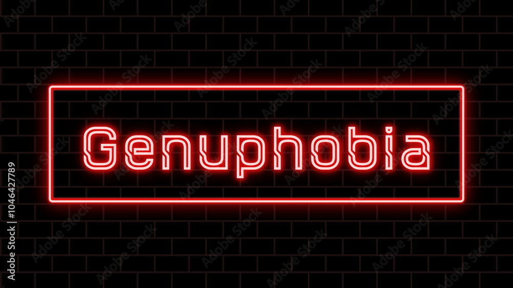 Genuphobia のネオン文字
