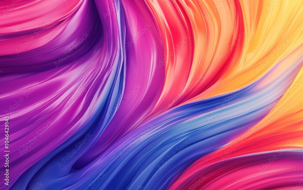 Fototapeta premium Paint Mixing Texture: Swirling colors blending together in fluid motion, creating a mesmerizing, abstract pattern as the paints merge and flow.