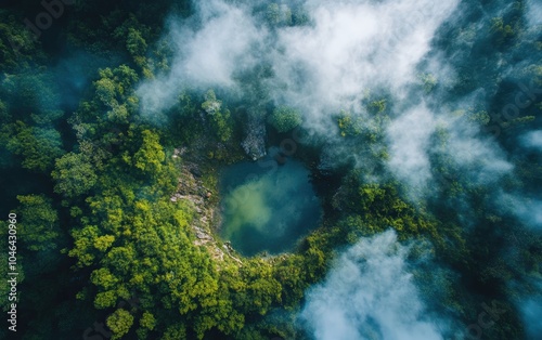 drone view of a panoramic view of the landscape 