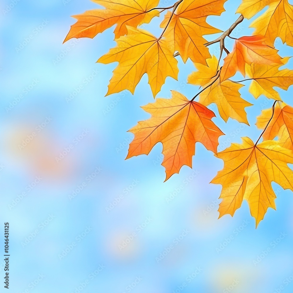 Golden Fall Foliage: Abstract Nature Background with Vibrant Yellow Leaves Golden Fall Foliage: Abstract Nature Background with Vibrant Yellow Leaves