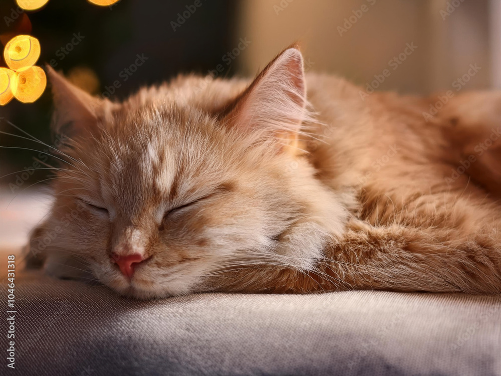 Naklejka premium sleeping cat