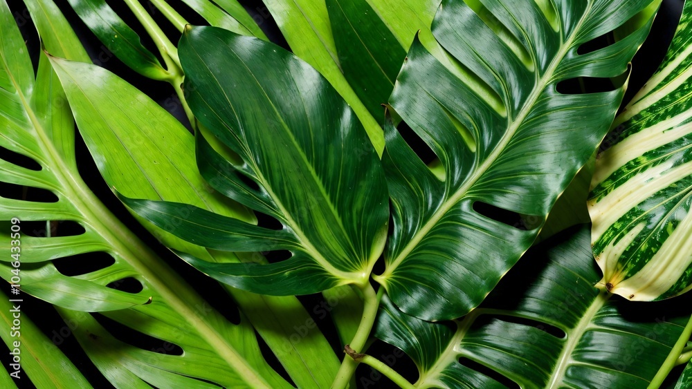 Fototapeta premium green leaves background