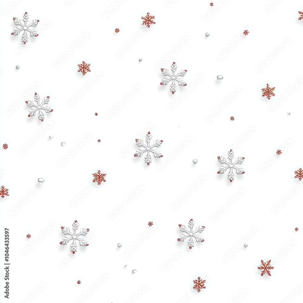Realistic Falling Snow or Snowflakes Isolated on Background - Seamless Stock Vector Realistic Falling Snow or Snowflakes Isolated on Background - Seamless Stock Vector