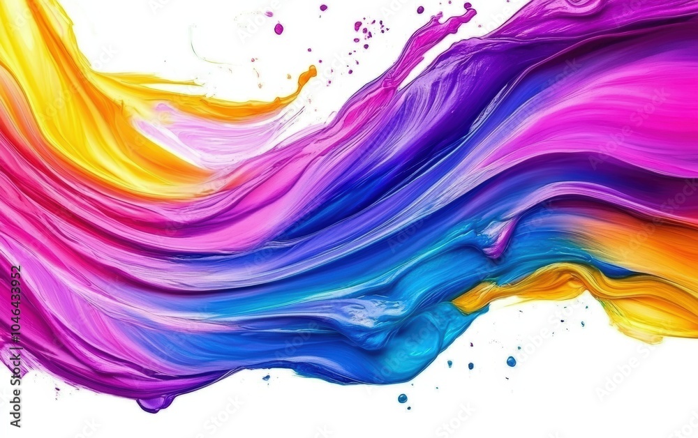 Fototapeta premium Paint Mixing Texture: Swirling colors blending together in fluid motion, creating a mesmerizing, abstract pattern as the paints merge and flow. 