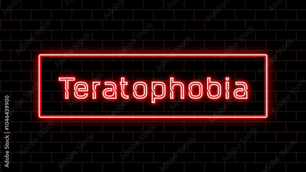 Teratophobia のネオン文字 Teratophobia のネオン文字