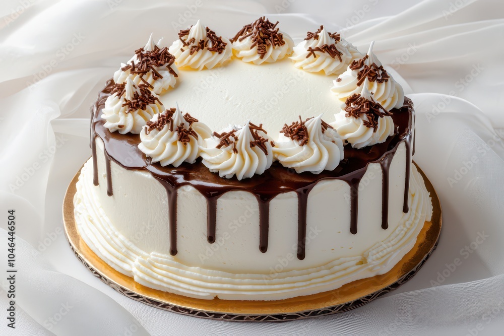 Decadent cake topped with sweet icing, a delightful treat for any celebration or special occasion. Decadent cake topped with sweet icing, a delightful treat for any celebration or special occasion.