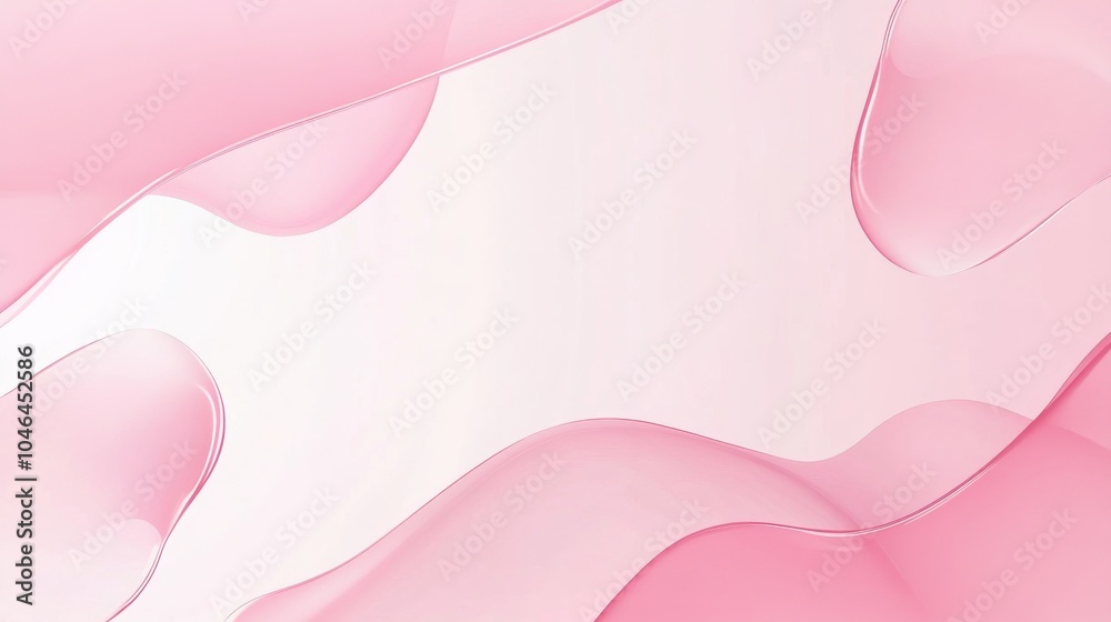 Photo of, Pink background with delicate gradients and abstract fluid shapes for design, banner template