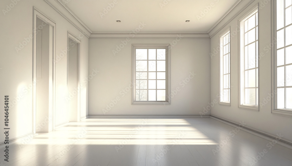 Fototapeta premium Minimalist and unique interior design in the house
