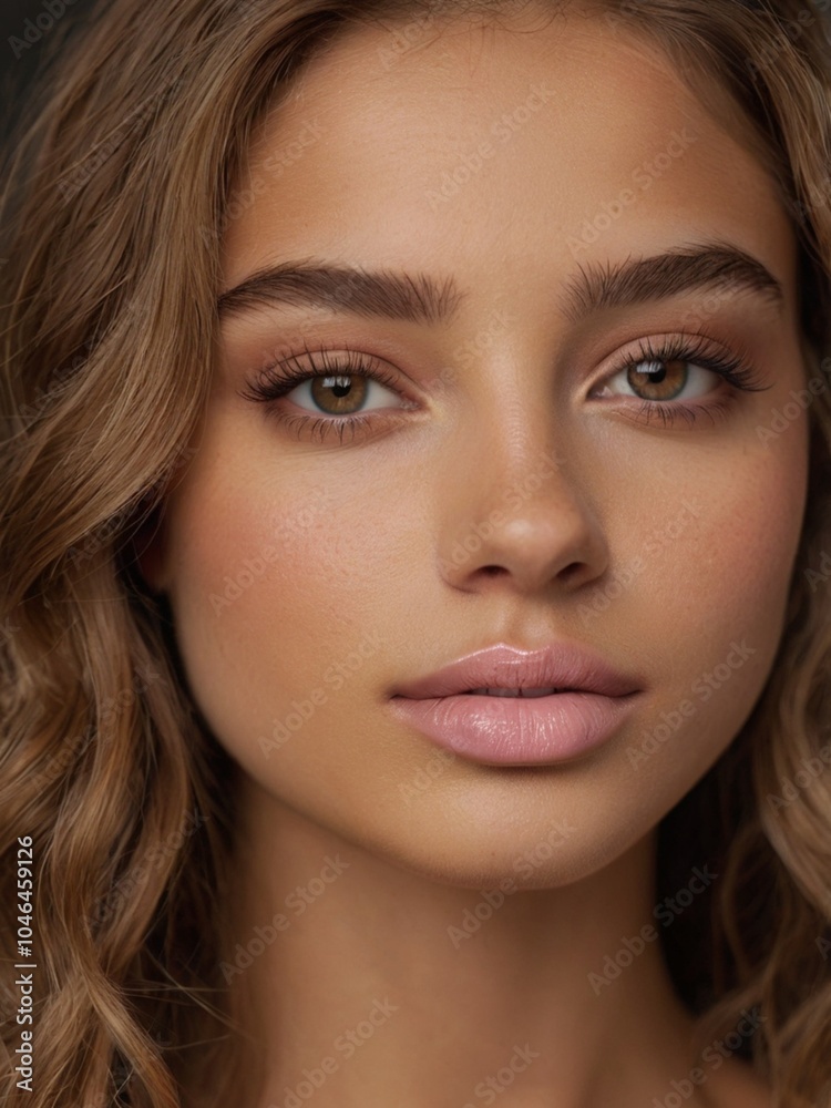 Fototapeta premium A close-up picture of a beauty influencer