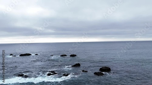 shore of the whale beach, commune of la ligua, valparaiso region, country of chile photo