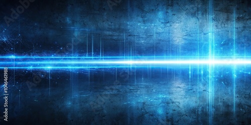 dynamic blue streak of light on grungy textured background suggesting speed and energy aerial