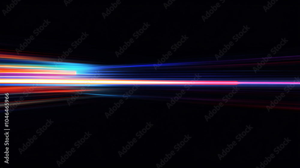 Neon futuristic flashes on black background. Motion light lines backdrop. For banner, postcard, illustration. Blur neon light. Abstract technology banner design. Digital neon lines Neon futuristic flashes on black background. Motion light lines backdrop. For banner, postcard, illustration. Blur neon light. Abstract technology banner design. Digital neon lines