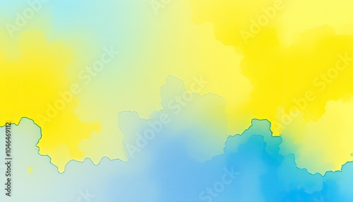 water color Cobalt and Lemon gradient background