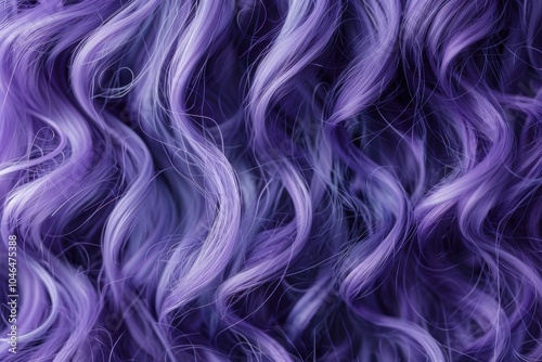 Purple curly hair is ideal as a background