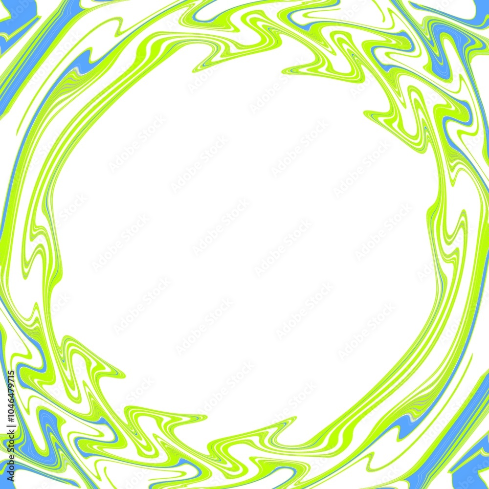 Obraz premium Abstract frame with wave pattern.
