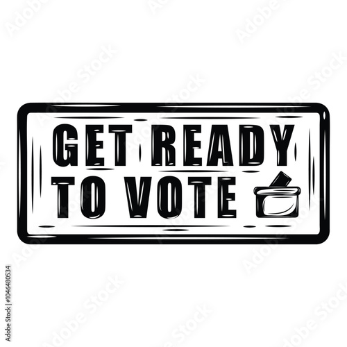 Vote Now Stamp Illustration - 07