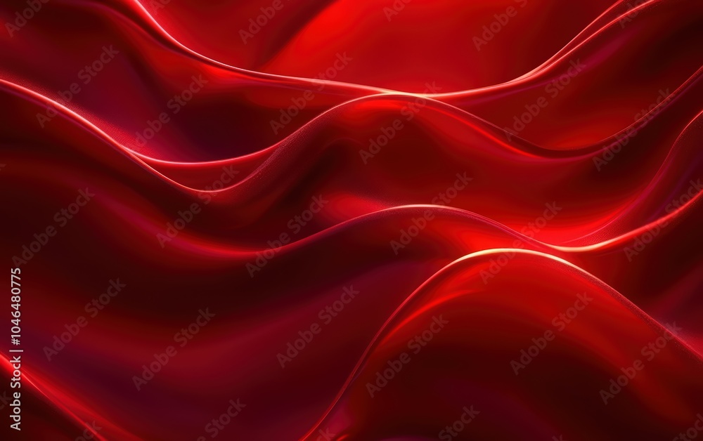 Obraz premium Red background with a velvet texture, creating a luxurious and rich visual 