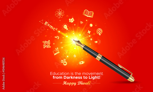 Diwali creative concept poster.