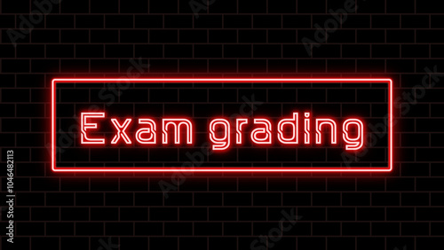 Exam grading のネオン文字 photo