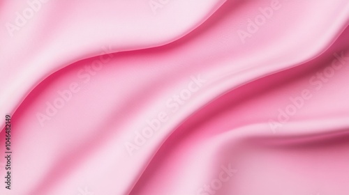 Photo of, Pink background with gentle folds for design, banner template