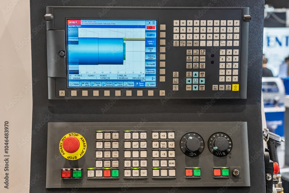 CNC programing. Cnc machine desktop programing. The CNC lathe machine or Turning machine. Turning numerical control machine with tools and chuck fot automotive CNC programing. Cnc machine desktop programing. The CNC lathe machine or Turning machine. Turning numerical control machine with tools and chuck fot automotive