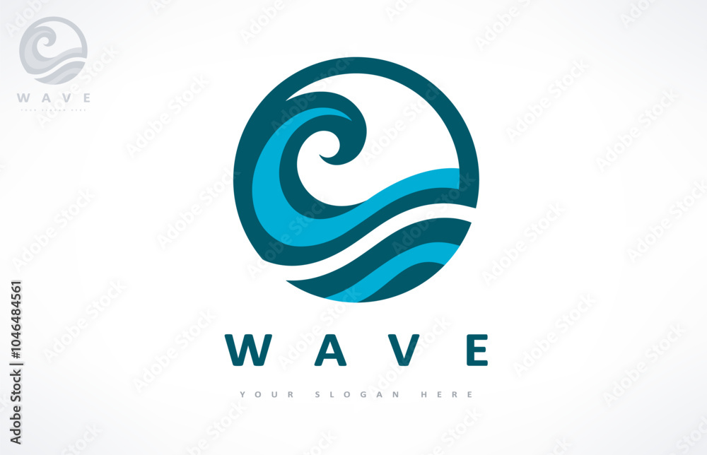Wave logo vector. Water design Wave logo vector. Water design