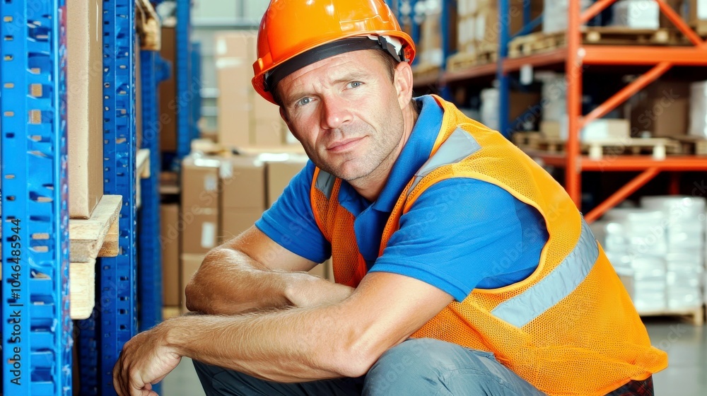 Warehouse Manager Reviewing Reports for Operations Warehouse Manager Reviewing Reports for Operations