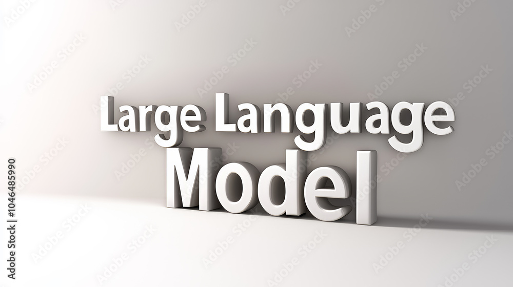 A bold 3D rendering of the text A bold 3D rendering of the text