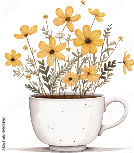 bouquet of flowers in a vase